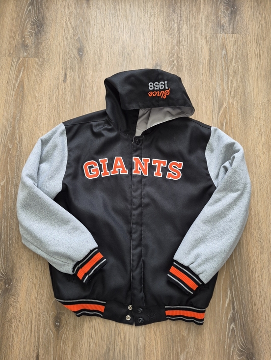 Mlb Genuine Merchandise Other - Men's San Francisco Giants REVERSIBLE Full Snap Jacket Black/Gray Twill Medium